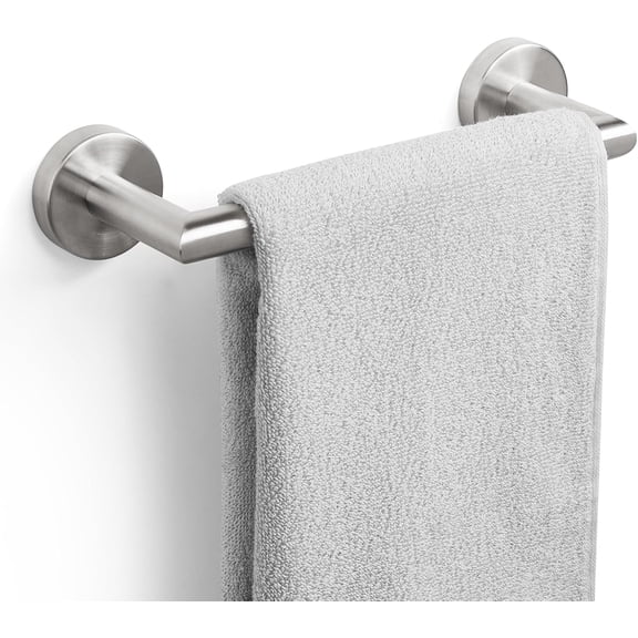 Bathroom Towel Bar 9 Inch Brushed Nickel Towel Racks Wall Mounted Bath Hand Towel Holder Modern Decor Towel Rod Bathroom Hardware Stainless Towel Hanger Towel Rail Single Bars
