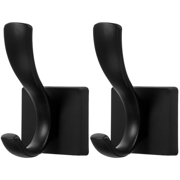 Bathroom Towel Hook Hooks for Hanging Towels Single Clothes Coat Modern Wall Rack Aluminum Alloy 2 Count