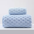 thumbnail image 1 of Bathroom Towel Package Bathroom Towel High Absorbent Bath Towel Light Weight Quick Drying Towel/ Blue Cloud Velvet Towel (C), 1 of 5