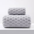 thumbnail image 1 of Bathroom Towel Package Bathroom Towel High Absorbent Bath Towel Light Weight Quick Drying Towel/ Cloud-Like Velvet Towel, Gray C, 1 of 5