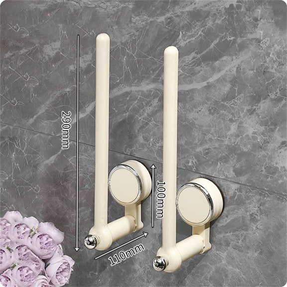 Bathroom Towel Rack Skegnu Multifunctional Suction Cup Towel Hanging Rod Punch Hanging Rack Multifunctional Suction Cup Towel Hanging Rod