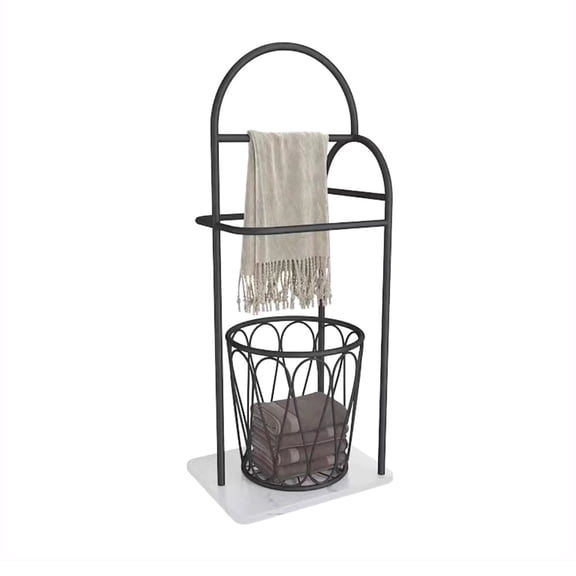Bathroom Towel Rack Vertical Towel Rack Floor-standing Rack Marble Towel Rack Dirty Clothes Basket