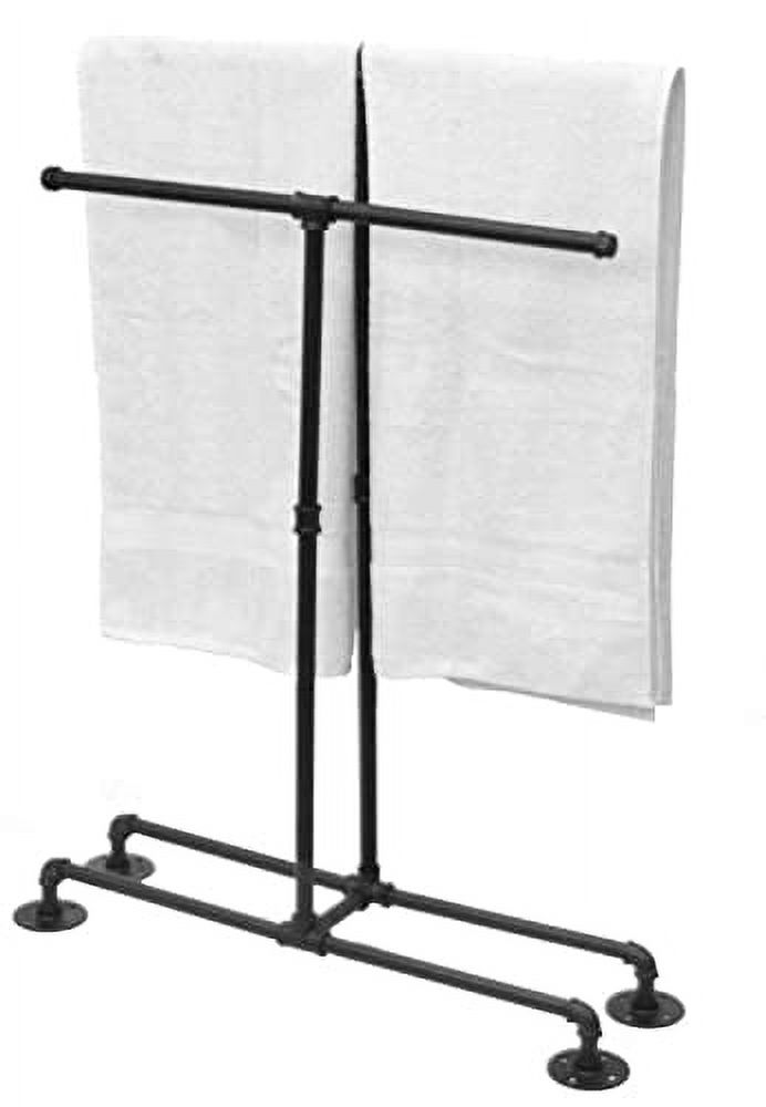 Bathroom Towel Rack, Wall Mounted Industrial Pipe Organizer Holder, Bath Hand Towel Washclothese