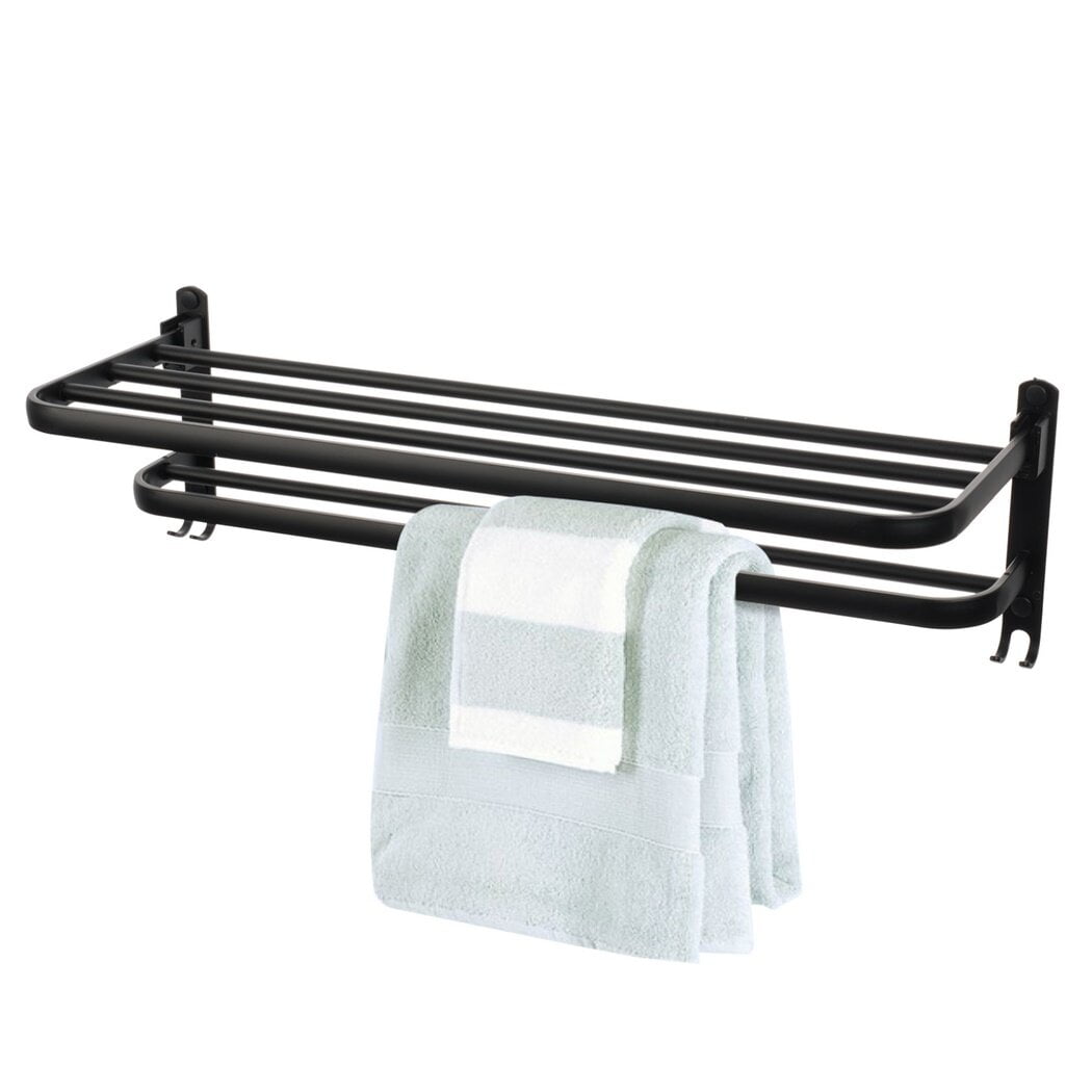 Bathroom Towel Rack with Towel Bar Holder 20in Towel Shelf Towel Rail