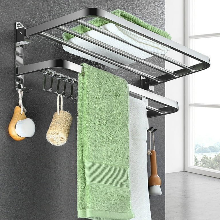 Bathroom Towel Sturdy Towel Bar 3M Self Adhesive Towel Rail Rack