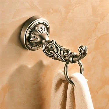 Bathroom Towel Silver Antique Finish Timeless Hook - Walmart.com