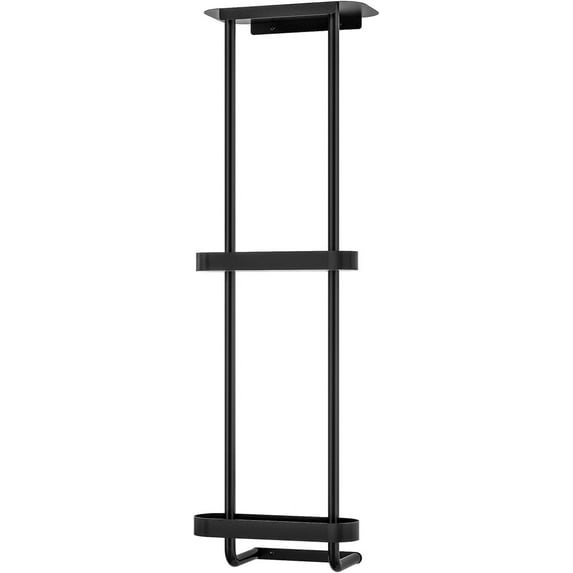 Bathroom Towel Storage Rack, Towel Racks for Bathroom Wall Mounted 30 inch with Shelf Can Holds 6 Large Towels, Wall Towel Rack for Rolled Towels, Black