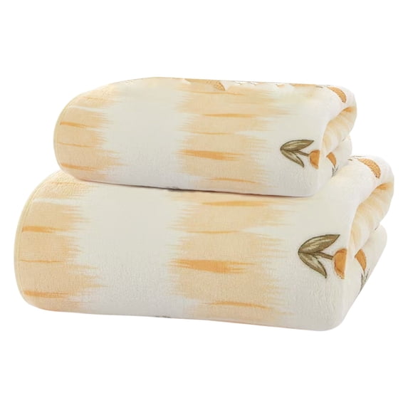 Bathroom Towels, Decorative Towel for Bathroom, Fdelink Coral Velvet Towel Three Piece Set: a Luxurious and Soft Absorbent Souvenir a Warm and Thoughtful Choice