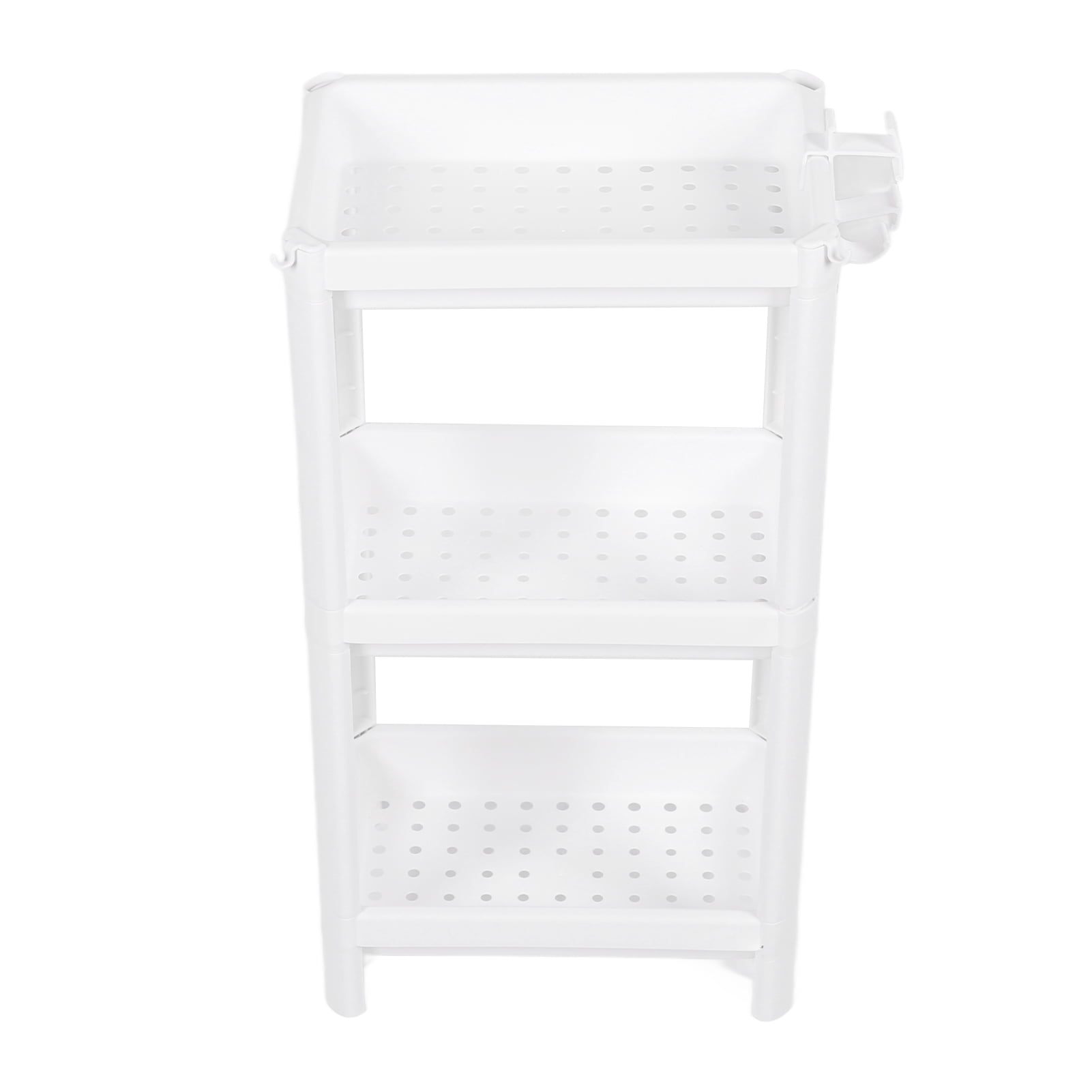 Bathroom Tower Shelf Plastic Freestanding Storage Rack Organizer ...