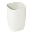 Bathroom Trash Bin Small Office Can Plastic Waste Paper Bin White