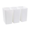 thumbnail image 1 of Bathroom Trash Can, 4.5 Gallon Bathroom Garbage Can, Waste Basket for Office, Under Desk, Bedroom, Rv, 3 Pack, White, 1 of 7