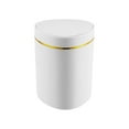 thumbnail image 1 of Bathroom Trash Can with Lid, Small Garbage Can, Small Trash Bin Waste Basket with Pop-Up Lid for Kitchen, Bedroom, Living Room, Office, 1 Pcs, 6.29x4.92", 1 of 9