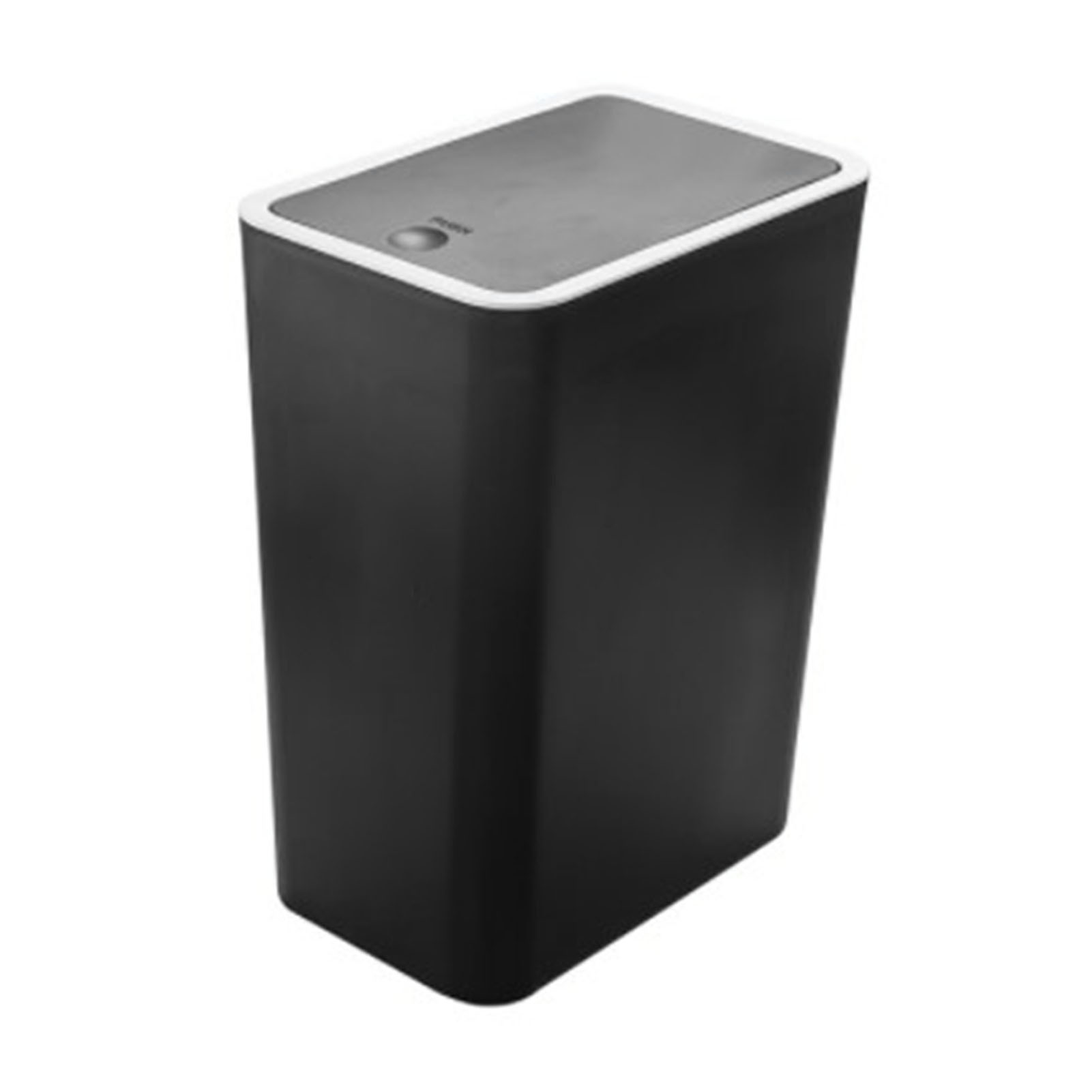 Bathroom Trash Can, Plastic Trash Bin With Press Top Lid Sealed Large