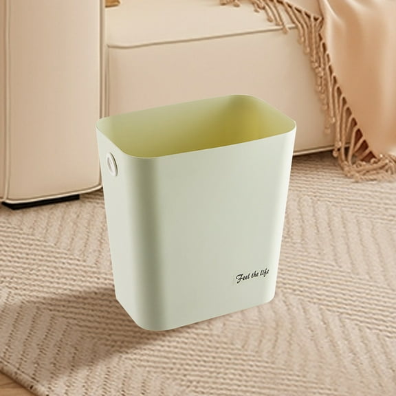Bathroom Trash Can, Rectangular Open Top Waste Bin Suitable For Home Bathroom Kitchen Bedroom Office Waste Bin Modern Design Plastic Waste Bin