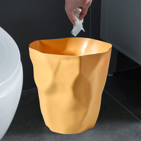 Bathroom Trash Can, Small Garbage Can Kitchen Trash Can- Plastic Wastebasket for Toilet, Office, Bedroom, Living Room