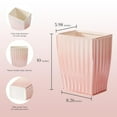 thumbnail image 1 of Bathroom , Stylish Garbage Container Bin for Living Room,1.32 Gallon/5 Liters Pink Small , Waste Basket for Bathroom, Kitchen, Office, Bedroom Room Decor, 1 of 6