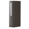 thumbnail image 1 of Bathroom Trash Can, Toilet Brush Set, Small Ultra-Thin Plastic Can with Lid Coffe, 1 of 6