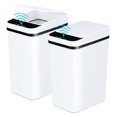 Bathroom Trash Cans with Lid 2 Pack 2.2 Gallon Touchless Automatic