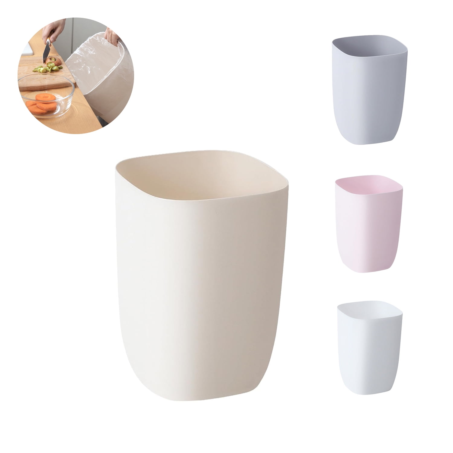 Bathroom Trash Cans, Small Stylish Modern Indoor Waste Basket ...