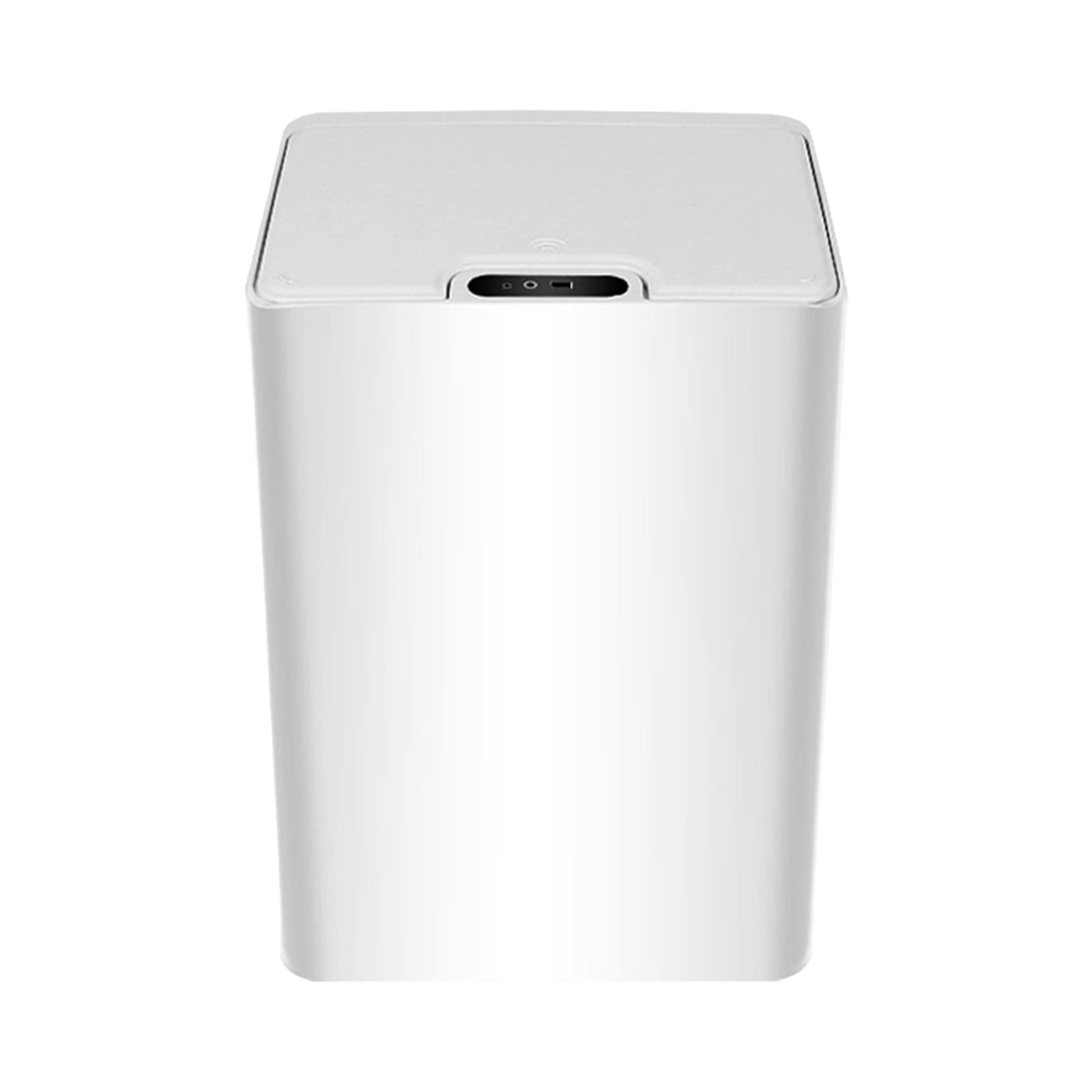 Bathroom Trash Cans with Lids Intelligent Induction Trash Bin 15L