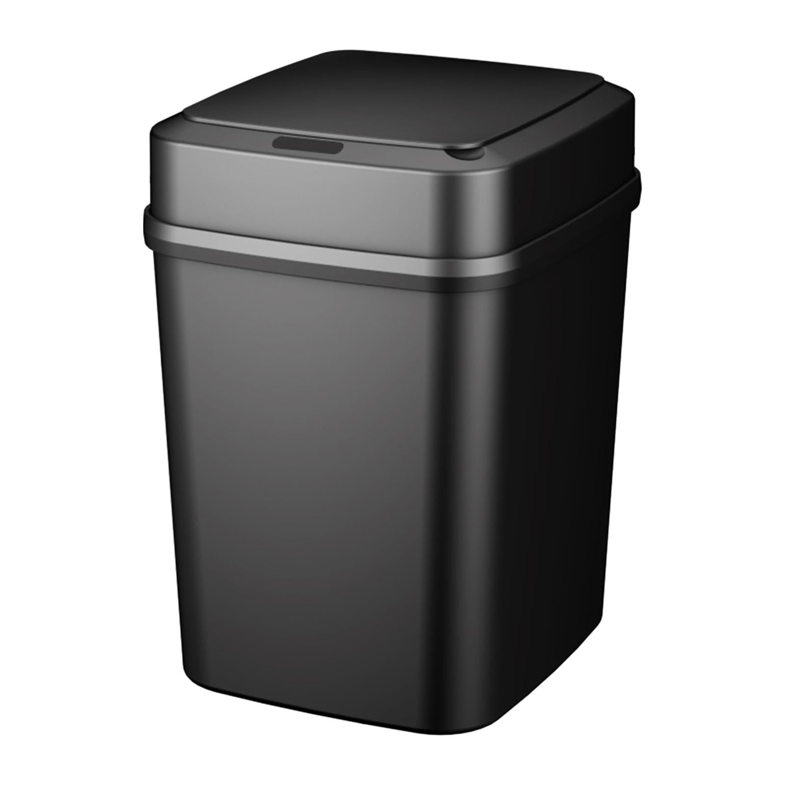 Bathroom Trash Cans with Lids, Touchless Trash Can, 13L Waterproof
