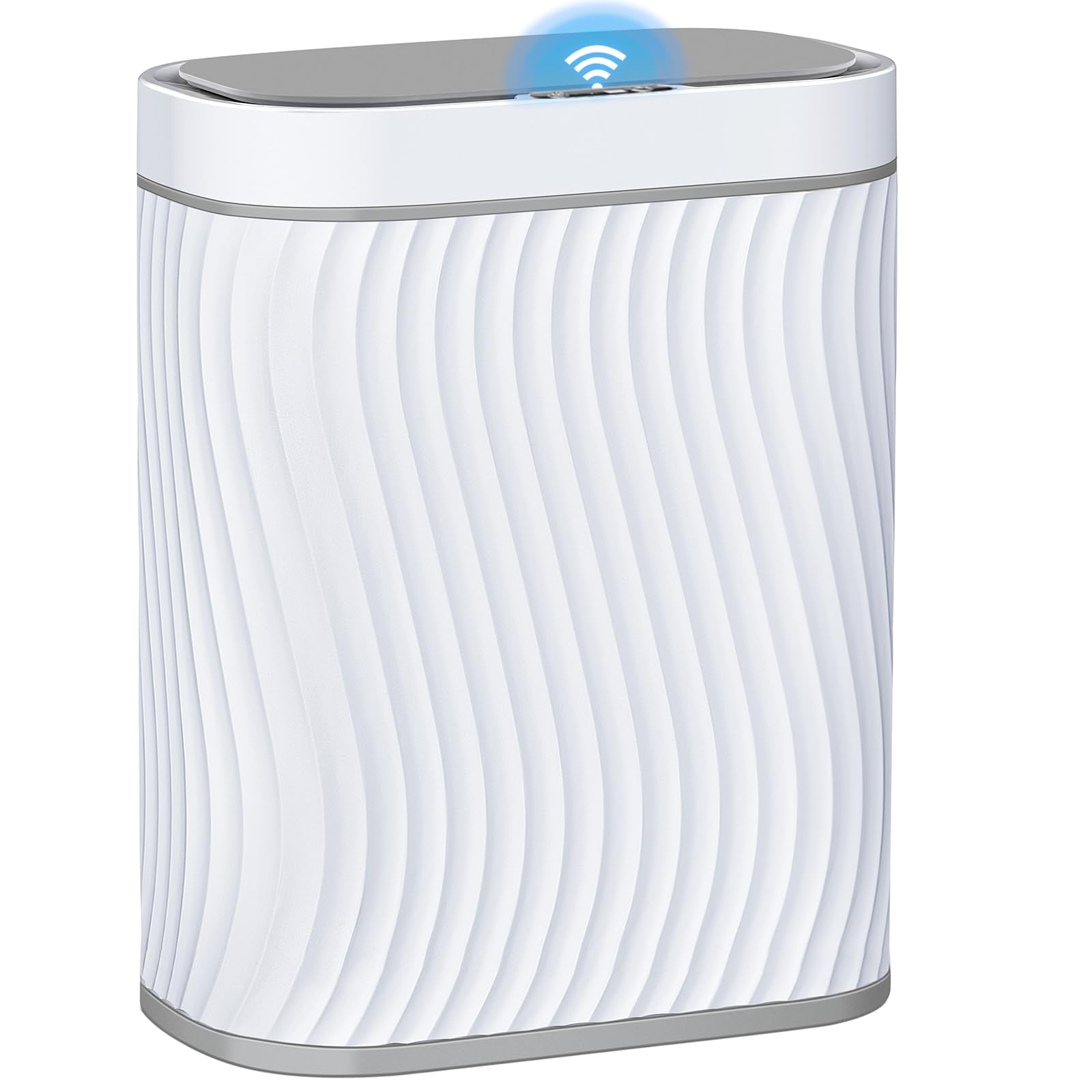 Smart Bathroom Trash Can - MUEE | Touchless Motion Sensor | Black F