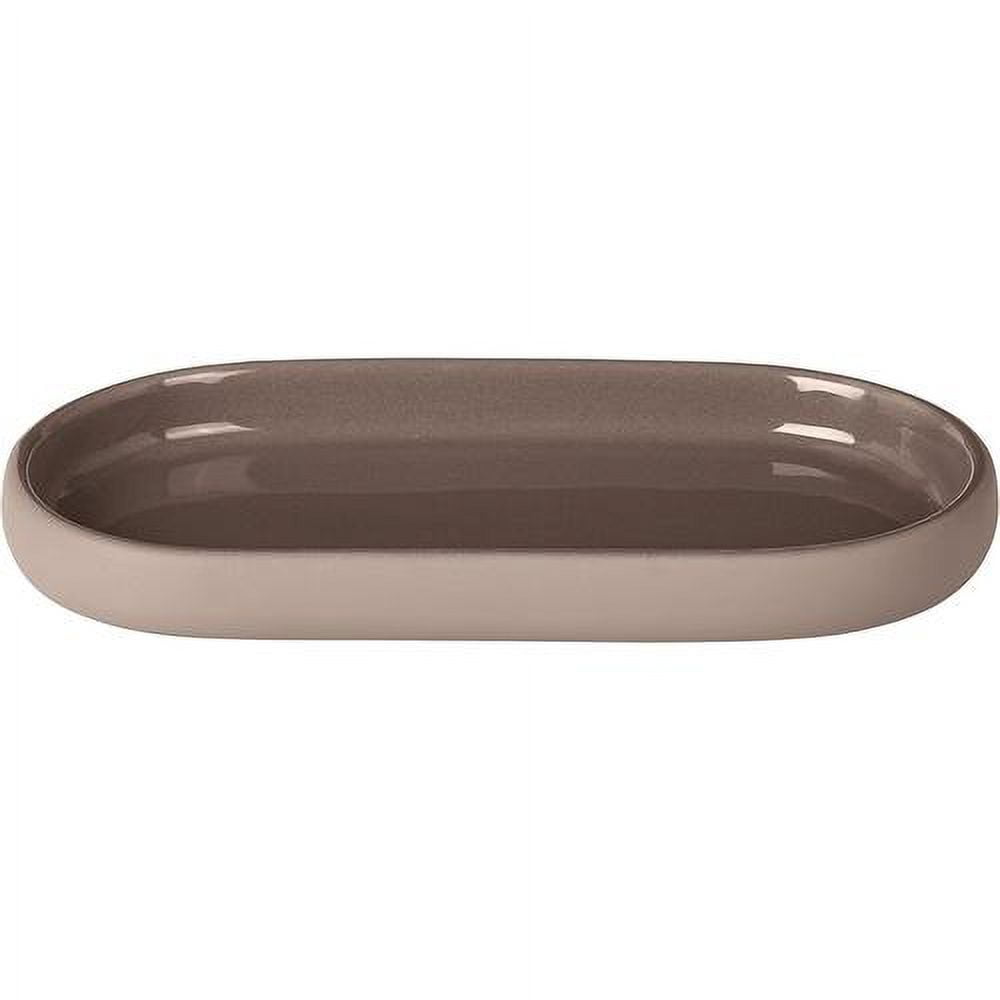 Misty Rose Sono Freestanding Bathroom Tray in Magnet Charcoal