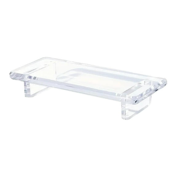 Bathroom Tray Vanity Tray Makeup Organizer Clear Acrylic for Countertop Dresser Sink and Home Decoration