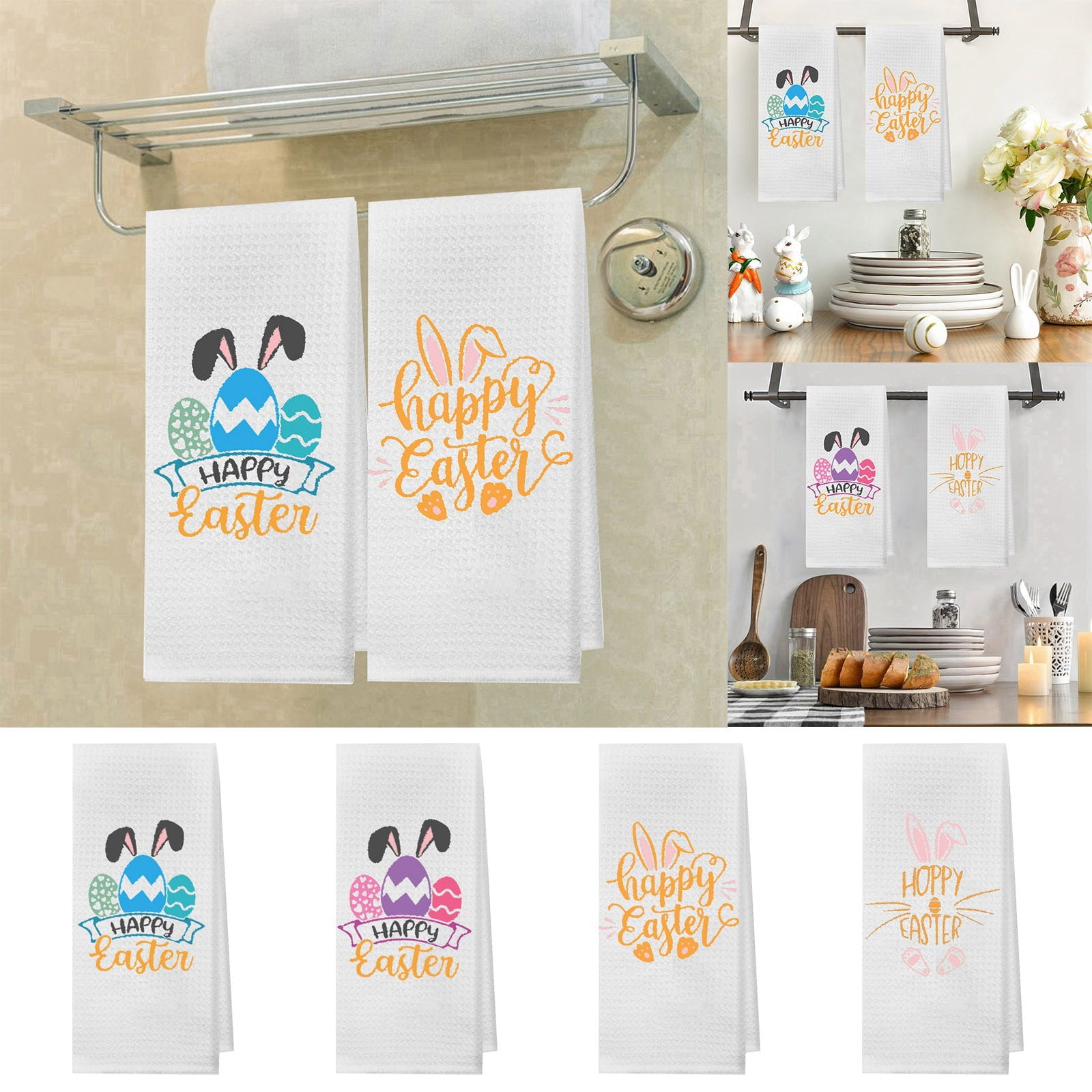 Bathroom Trends 2024 Easter Bunny Carrot Easter Kitchen Towel Dish