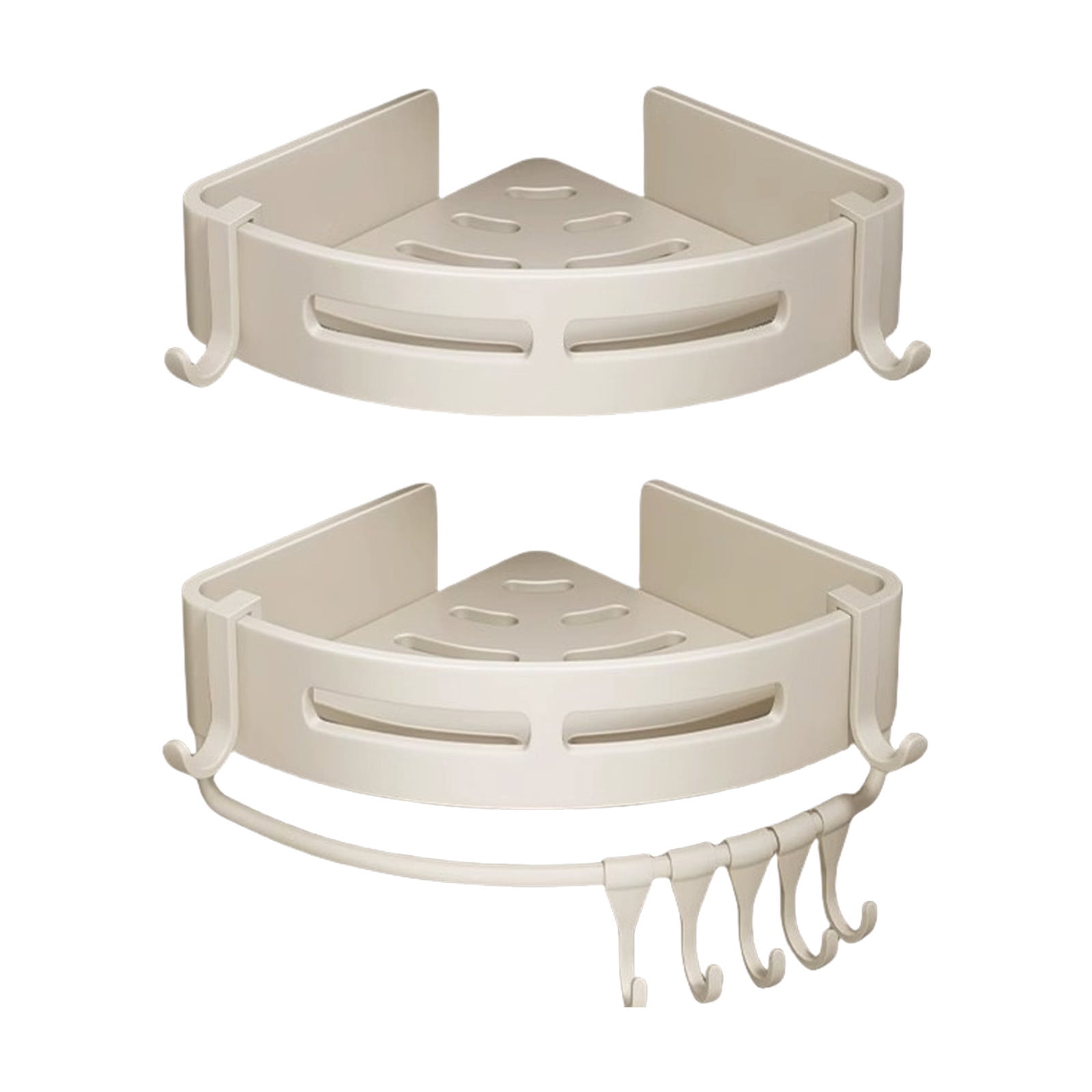 Bathroom Triangle Storage Rack, No-Drill Wall Mounted Organizer ...