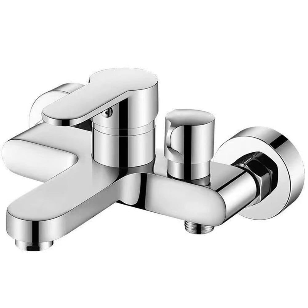 Bathroom Triple Shower Faucet Hot and Cold Water Bath Mixer Bathtub Tap Brass