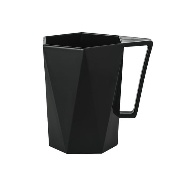 Bathroom Tumbler Cup 25oz Reusable Unbreakable Toothbrush Cup Toothbrush Toothpaste Holders Mouthwash Cups Plastic to Clean Bathroom Cup Toothbrush Holder for Your Bathroom(Black,4.06x4.06x3.35")