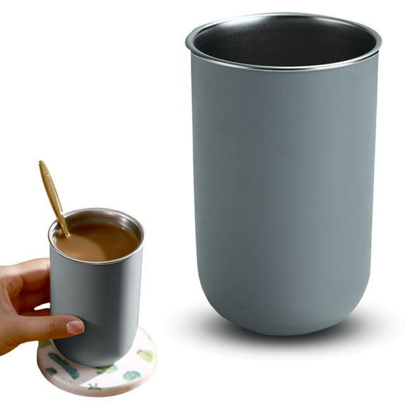Bathroom Tumbler Toothbrush Cups, 350Ml Holder In Black and Coffee Colors, Reusable Drinking Cup for Rinsing and Brushing, Durable and Stylish, Grey,A, By Kingtowag