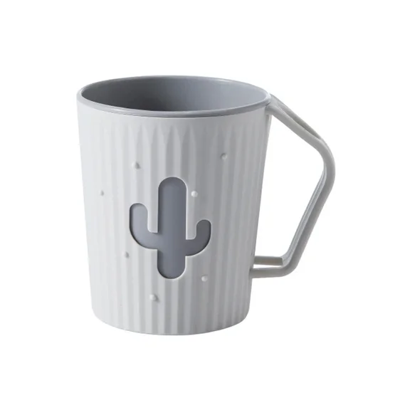 Bathroom Tumblers Cactus Mouthwash Cup Plastic Tooth Mug for Household Water Mug Home Travel Simple Toothbrush Holder Mug