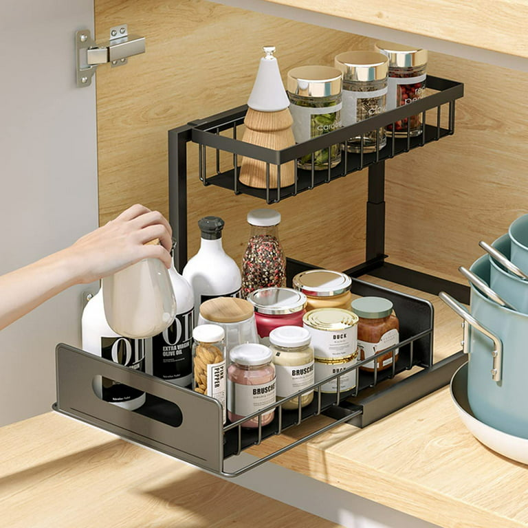 Dropship 2 Tier Under Sink And Bathroom Organizer , Pull Out