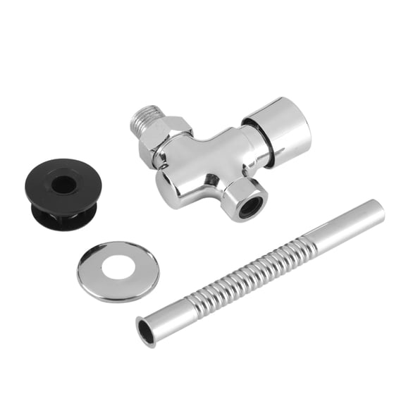 Bathroom Urinal Valve Push Hand Toilet Urinal Flush Valve, Manual Delay Convenient, Lasting 4-8s, 1/2 Inch Outlet Connection, Easy Install with Installation Parts, For Washing Basin and Sink, Solid