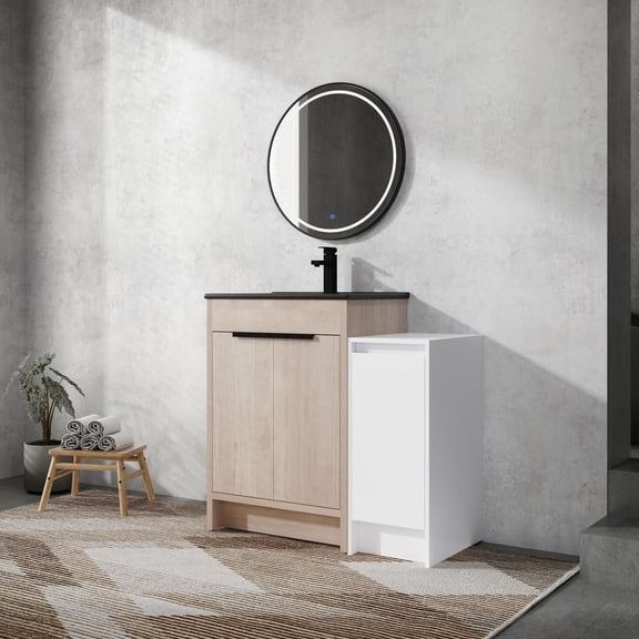 Bathroom Vanity 36 Inch Freestanding | Store Bathroom Necessities Easily | Scratch & Water-Resistant Melamine Surface | Enhance Bathroom Life Pleasure