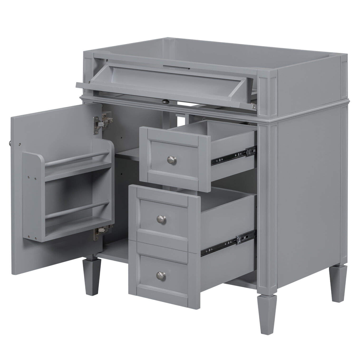 Bathroom Vanity，Bathroom Vanity Cabinet Storage with 2 Drawers and a ...
