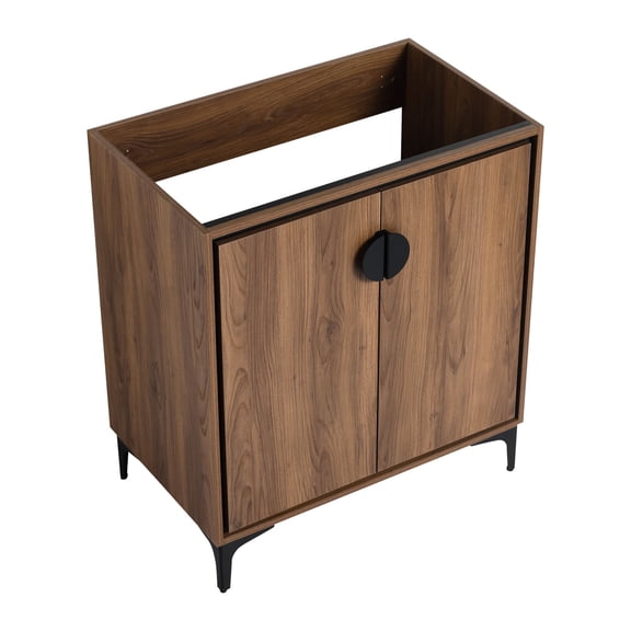 Bathroom Vanity Cabinet, Engineered Wood Frame, Brown / Ample Storage, Long-Lasting