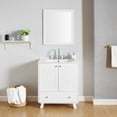 thumbnail image 1 of Bathroom Vanity Cabinet with 2 Soft Closing Doors and Drawer, Freestanding Solid Wood Dresser Vanity Table, 1 of 8