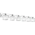 thumbnail image 1 of Bathroom Vanity Light Fixtures 6 Light Chrome Vanity Light for Bathroom Crystal Vanity Lighting Fixtures (Exclude Bulb), 1 of 8