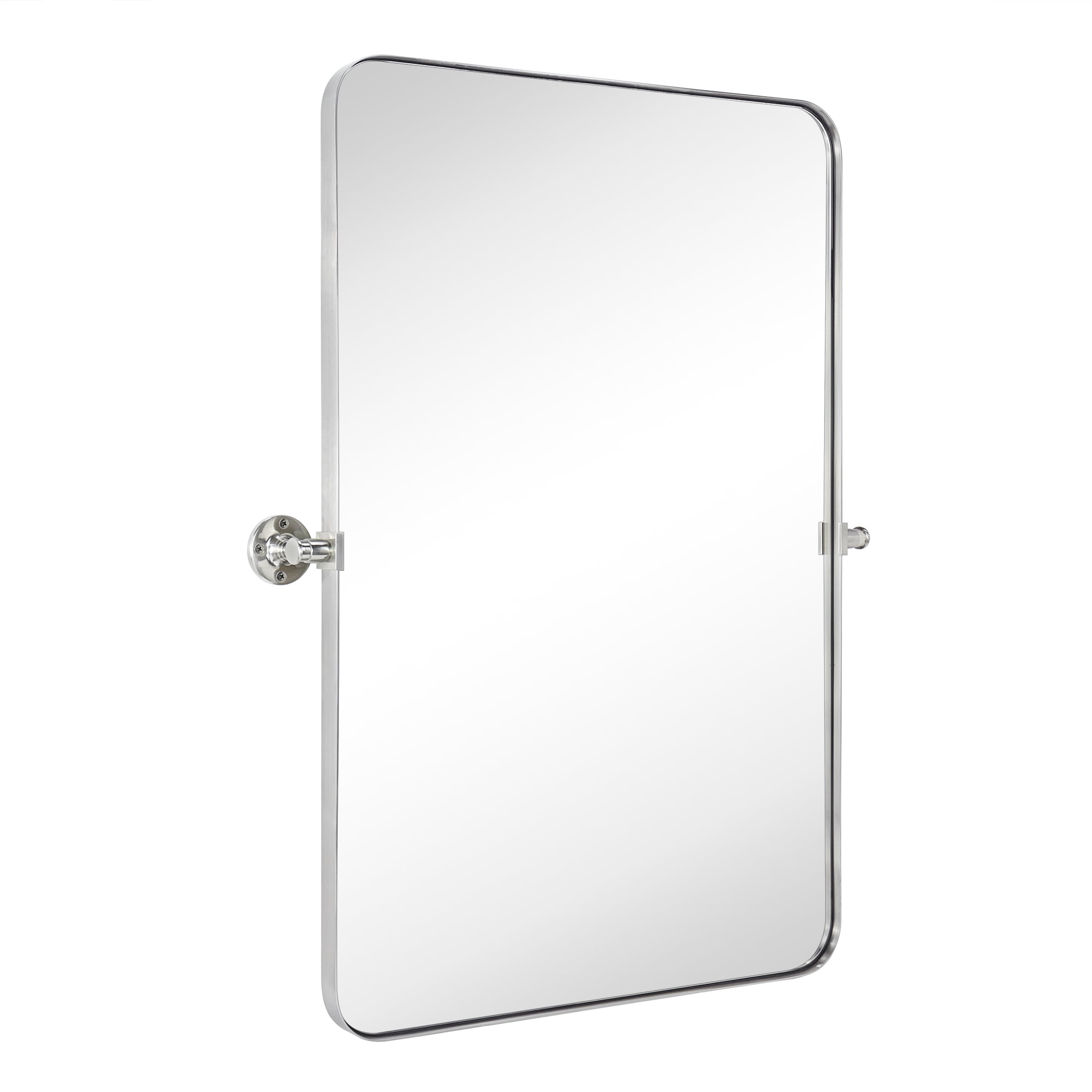 Bathroom Vanity Mirror 24x36" Stainless Steel Metal Framed Brushed