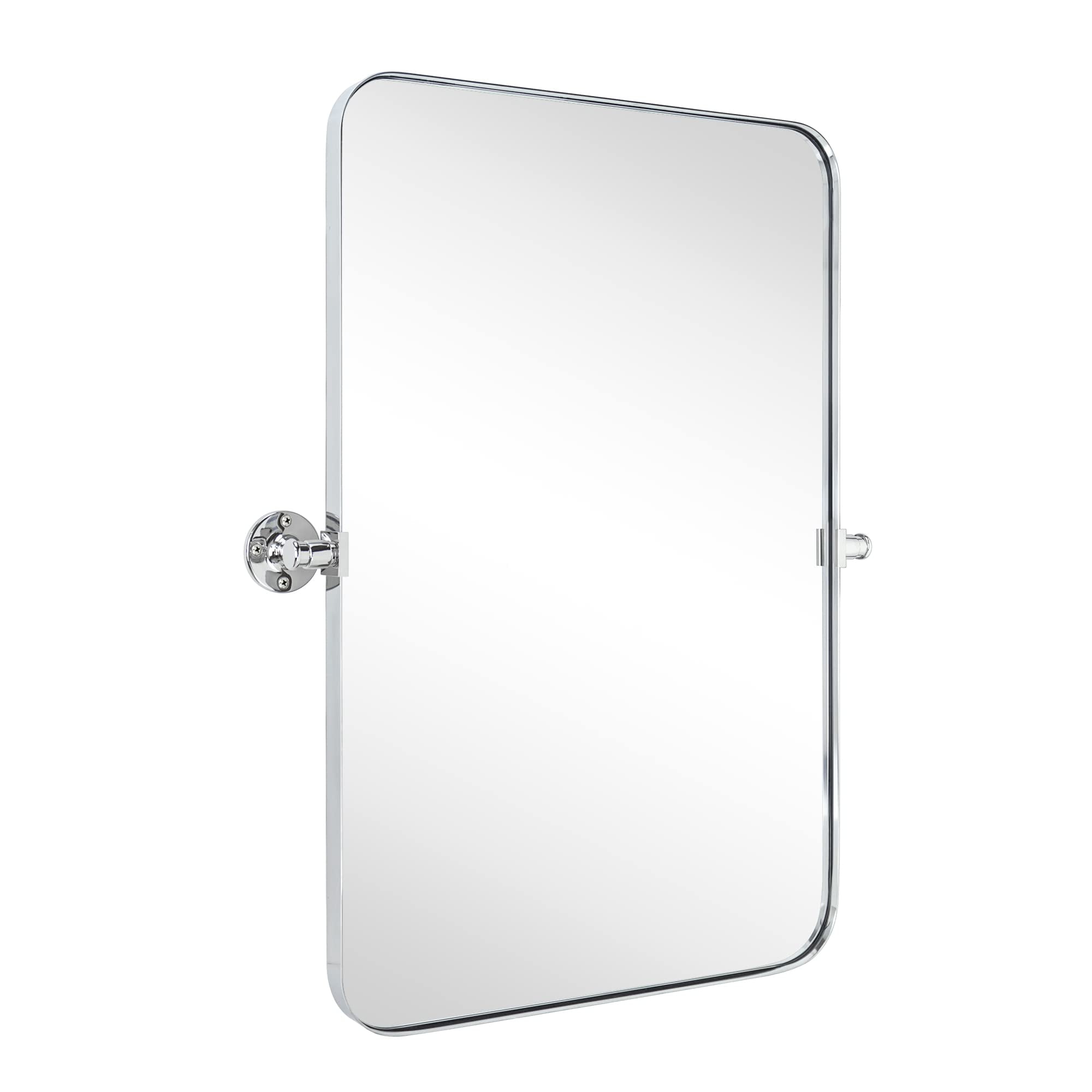 Bathroom Vanity Mirror 24x36" Stainless Steel Metal Framed Chrome