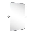 thumbnail image 1 of TEHOME Aura  Chrome Bathroom Mirror, 24x36 inches, Stainless Steel framed, Pivoting Rectangle, 1 of 7