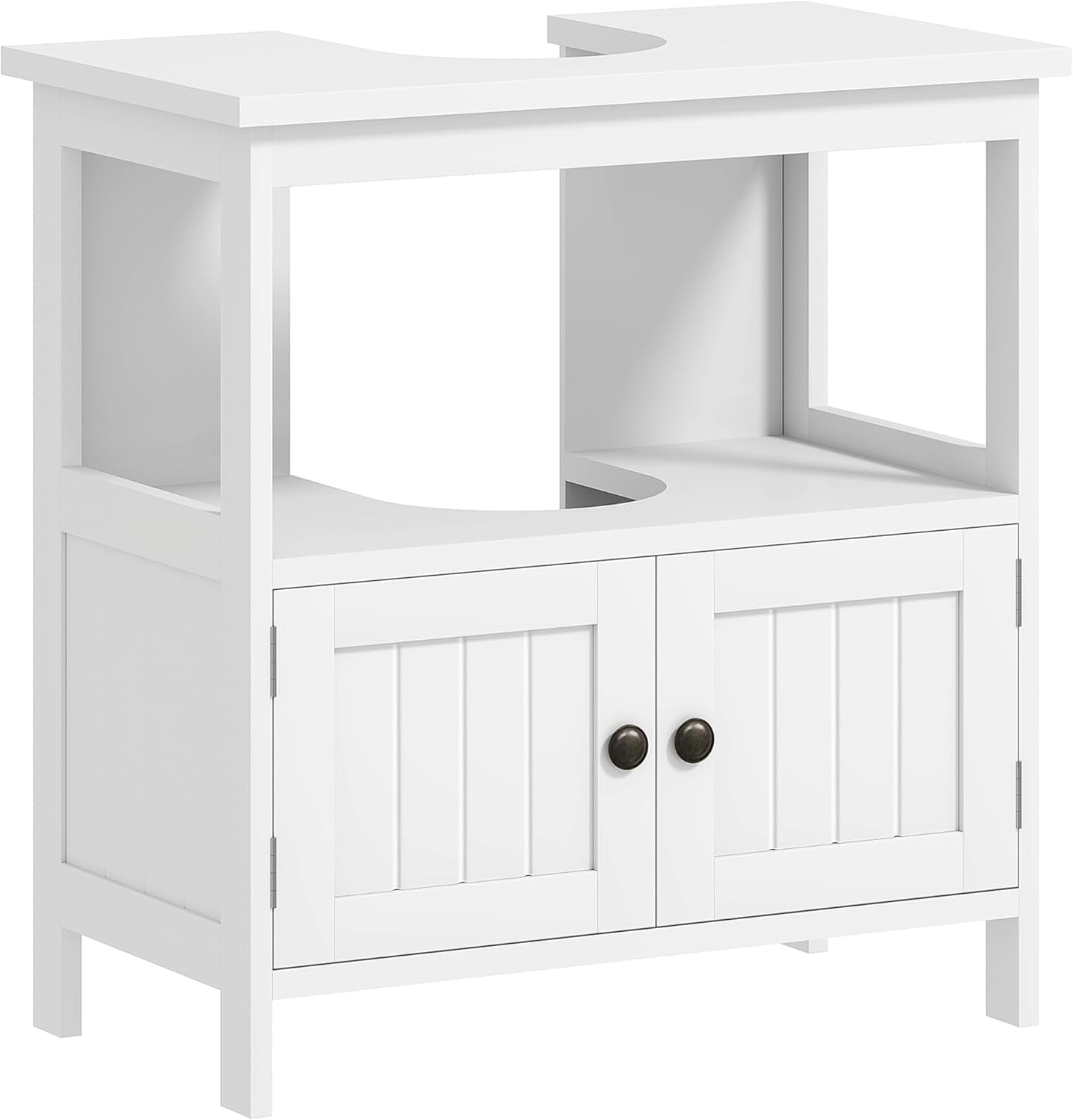 Bathroom Vanity, Pedestal Sink Storage Cabinet with 2 Doors and Open ...