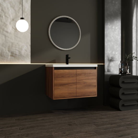 Bathroom Vanity Set | Use in Bathroom & Outdoor Shower | Engineered Wood Material | Maintains New Appearance