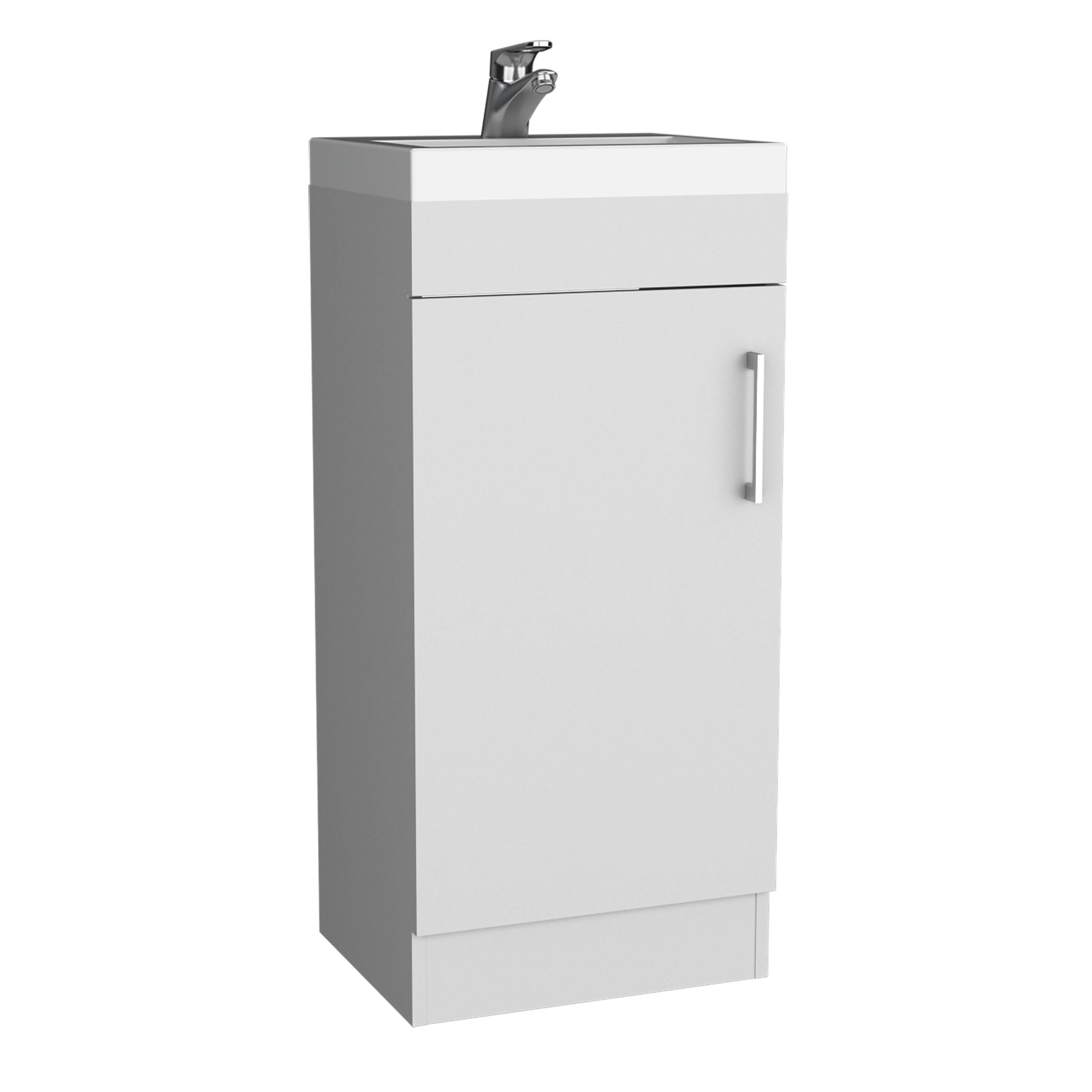 Bathroom Vanity, Single Door Cabinet, White - Walmart.com