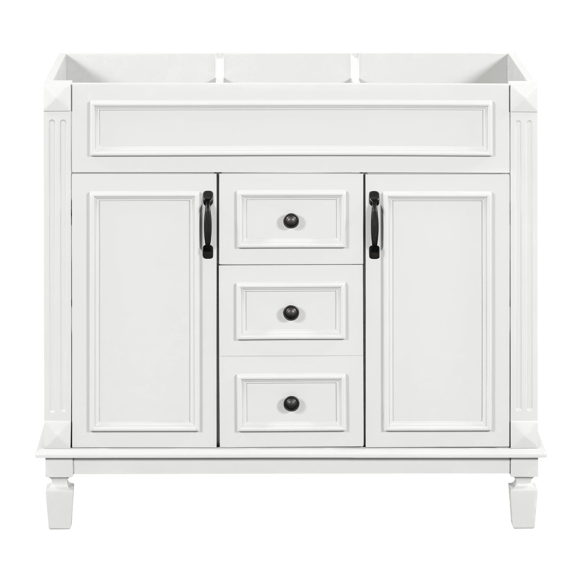 Bathroom Vanity with Single Sink Combo,36" Modern Bathroom Storage Cabinet with 2 Drawers,2 ...