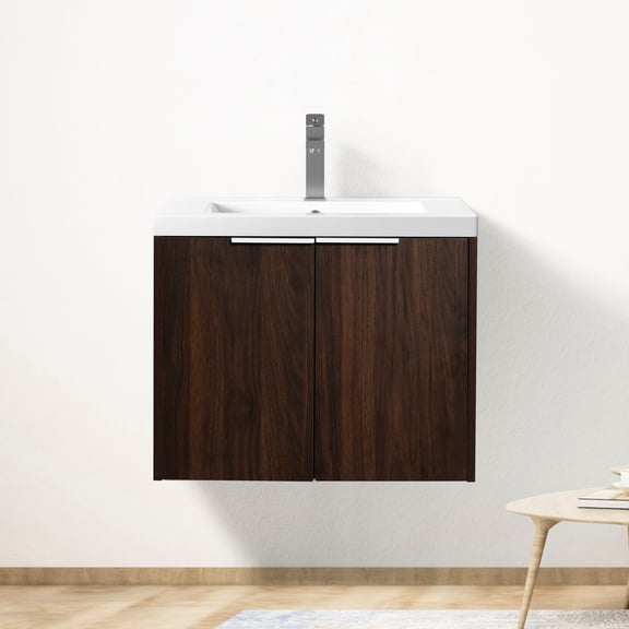 Bathroom Vanity Sink Cabinet | Soft Close Doors for Quiet Operation in Bathroom | High-Quality Plywood with Moisture Resistance | Offers Sufficient Storage for Daily Bathroom Needs