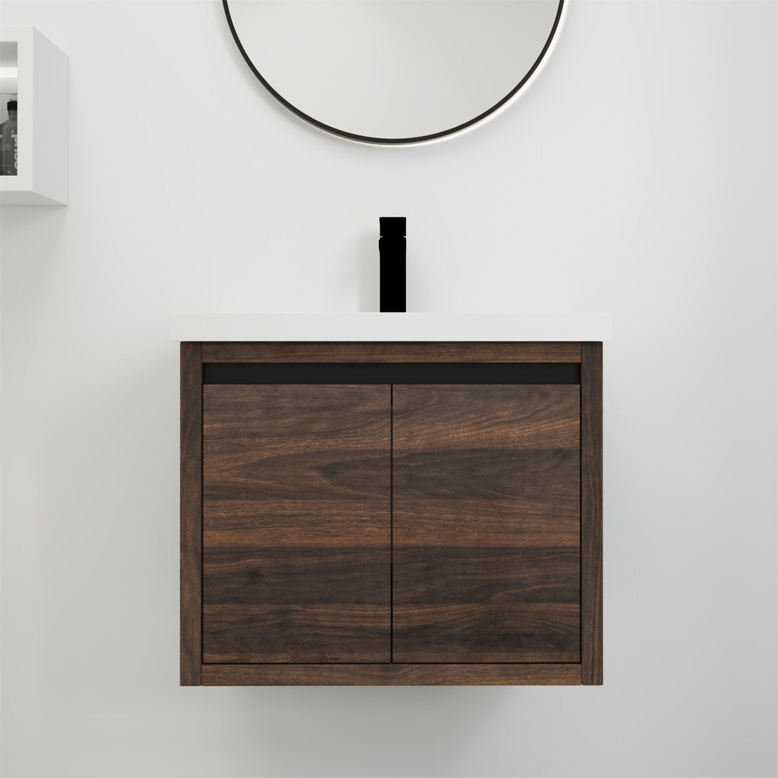 Bathroom Vanity with Sink, Bathroom Vanity with Float Mounting Design